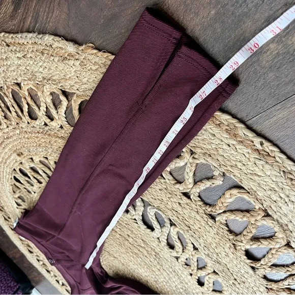 NWT Anthropologie Maeve Pants Womens 2 Burgundy Red Split Hem Pintuck Skinny Leg - Picture 6 of 6
